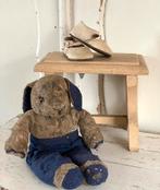 Brocante oud houten opstapje / krukje, Antiek en Kunst, Ophalen of Verzenden
