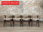 Hulmefa Cowhorn Chair Set VAN 4 bij TheReSales, Hout, Wit, Ophalen of Verzenden, Zo goed als nieuw