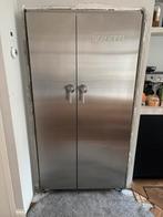 Boretti RVS koelkast incl vriezer en ijsblokjesmachine, Witgoed en Apparatuur, Ophalen, 200 liter of meer, 60 cm of meer, Met aparte vriezer