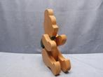 Woondecoratie | houten beer | beweegbaar | afm (cm): 15x21, Ophalen of Verzenden, Nieuw