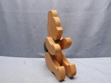 Woondecoratie | houten beer | beweegbaar | afm (cm): 15x21   beschikbaar voor biedingen