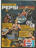 retro reclame 1981 Pepsi cola frisdrank Flash Gordon, Verzenden, Overige typen