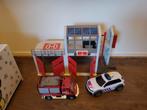 Playmobil Brandweergarage Compleet + 2 Auto's, Ophalen of Verzenden, Gebruikt, Jongen of Meisje