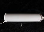 Vintage bedlampje in wit met trekkoordje, half rond, wandlam, Ophalen of Verzenden, Huis en Inrichting