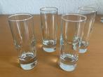 4 Shot glazen 5 cl, Ophalen of Verzenden, Gebruikt, Borrel- of Shotglas