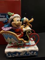 Jim Shore Disney Traditions Mickey Mouse Kerst musical, Verzamelen, Ophalen, Mickey Mouse, Zo goed als nieuw, Beeldje of Figuurtje