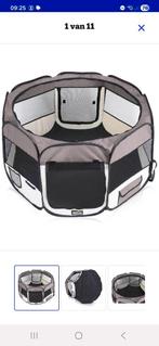 Dierenren, grijs, vrijloopren, voor puppy's, kittens, konijn, Dieren en Toebehoren, Ophalen of Verzenden, Zo goed als nieuw, 110 cm of meer