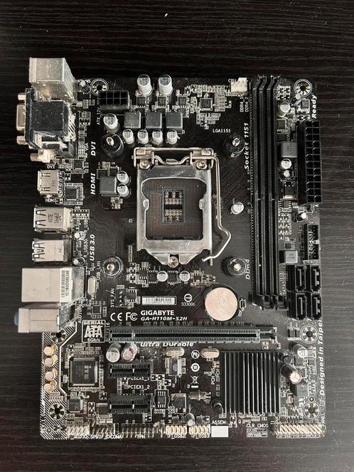 Gigabyte ga-h110m-s2h moederboard. Zie beschrijving, Computers en Software, Moederborden, Gebruikt, Intel, DDR3, Ophalen of Verzenden