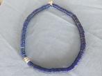 Halsketting van blauwe slaven kralen - 19e eeuw, Sieraden, Tassen en Uiterlijk, Antieke sieraden, Ophalen of Verzenden, Overige materialen