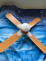 Plafondventilator met verlichting, Ophalen of Verzenden, Gebruikt, Hout, Minder dan 100 cm