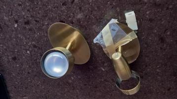Messing plafond- of wandspotjes beschikbaar voor biedingen