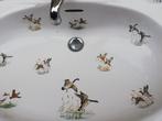Franse wastafel op zuil prachtig decor met heel veel vogels, Antiek en Kunst, Ophalen