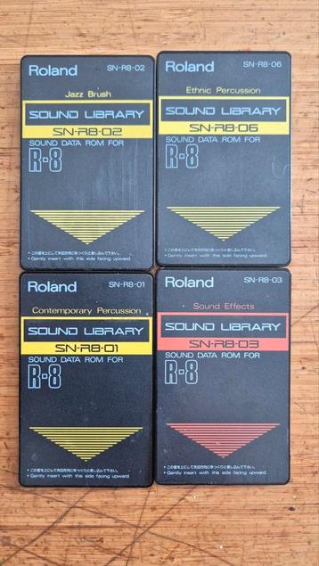 Roland R8 Sound Data cards beschikbaar voor biedingen