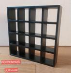 Poppenhuis zwarte vakken kast modern design 1:12, Ophalen of Verzenden, Zo goed als nieuw, Decoratie