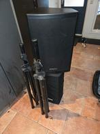 Fame MT12 monitor/top luidsprekerset met statieven, Ophalen, 120 watt of meer, Front, Rear of Stereo speakers, Overige merken