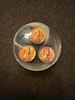 Lincoln Pennies 1964 in Plexiglas, Ophalen of Verzenden, Koningin Juliana, 1 cent, Losse munt