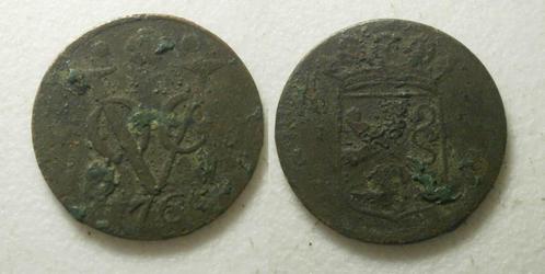 PD10189 Holland VOC Duit 1766, Postzegels en Munten, Munten | Nederland, Losse munt, 1 cent, Vóór koninkrijk, Ophalen of Verzenden