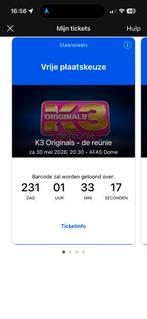 k3 originals 30 mei 2026, Tickets en Kaartjes, Drie personen of meer