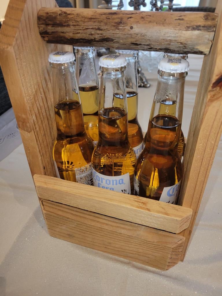 Houten Bierkrat / 6-pack houder, Ophalen of Verzenden