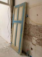 Oude, massief houten paneeldeur, deur, Ophalen, Binnendeur, 200 tot 215 cm, Glas