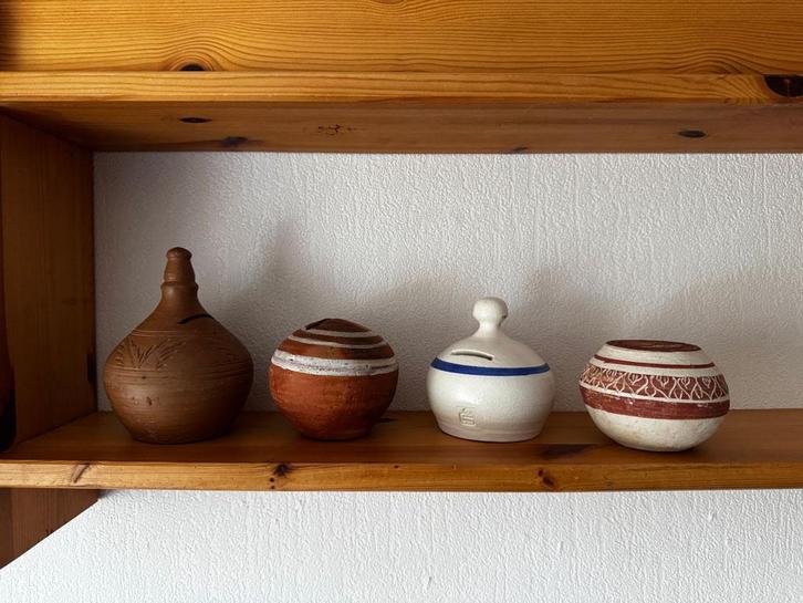 Spaarpotten verzameling - keramiek, Verzamelen, Spaarpotten, Gebruikt, Overige thema's, Steen, Aardewerk of Keramiek, Ophalen of Verzenden
