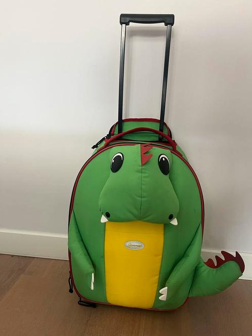 Samsonite rolkoffer Sammies Draak 50cm, Sieraden, Tassen en Uiterlijk, Koffers, Gebruikt, Overige materialen, 50 tot 60 cm, 35 tot 45 cm