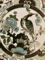 Decoratief vintage bord - Saji / Imari-stijl vogel - gemerkt, Antiek en Kunst, Antiek | Porselein, Verzenden