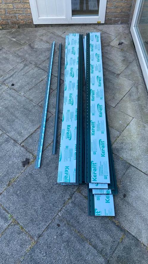 8x 180 cm Keralit sponningdeel RAL 6009, Doe-het-zelf en Verbouw, Platen en Panelen, Nieuw, Overige materialen, Minder dan 20 mm