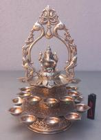 Zilveren 0,925, Ganesha olie lamp,1800gr. H. 32cm, B. 24 cm, Ophalen of Verzenden