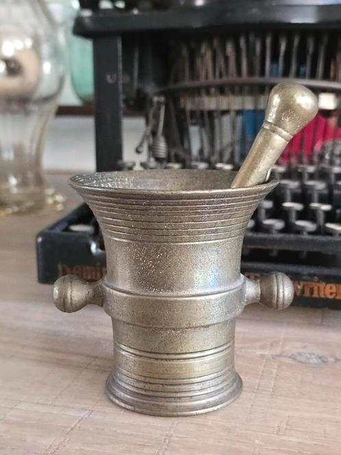Messing koper apothekersvijzel met knoppen Nederland ca 1820, Antiek en Kunst, Antiek | Koper en Brons, Koper, Ophalen of Verzenden