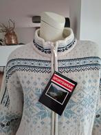 NIEUW Noors half wol warm vest 44 xl zand beige blauw rits, Blauw, Maat 42/44 (L), Nieuw, Ophalen of Verzenden
