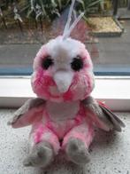 Vogel uil of Kaketoe TUFFY merk Animotsu Keel Toys roze wit, Ophalen of Verzenden, Nieuw, Overige typen