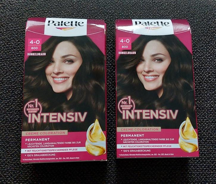 2 pakjes Poly Palette Haarkleuring  Donkerbruin 4-0 - Nieuw!, Sieraden, Tassen en Uiterlijk, Uiterlijk | Cosmetica en Make-up