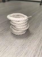 Wit Chunky Rope Shoelaces 140cm - Dikke Touw Schoenveters, Ophalen of Verzenden, Nieuw, Wit