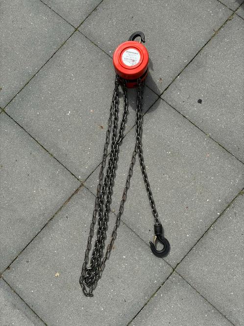 Kettingtakel 1 Ton - 3 Meter Hefhoogte, Doe-het-zelf en Verbouw, Lieren en Takels, Gebruikt, Handmatig, Ophalen