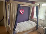 Hemelbed voor tienerkamer met commode en nachtkastje, Ophalen, Zo goed als nieuw, Eenpersoons, Hemelbed