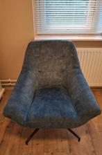 Fauteuil petrol blauw Henders & Hazel, Huis en Inrichting, Fauteuils, Ophalen, Zo goed als nieuw, 75 tot 100 cm, 50 tot 75 cm