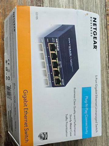 Netgear GS105 5-Poorts Gigabit Ethernet Switch beschikbaar voor biedingen