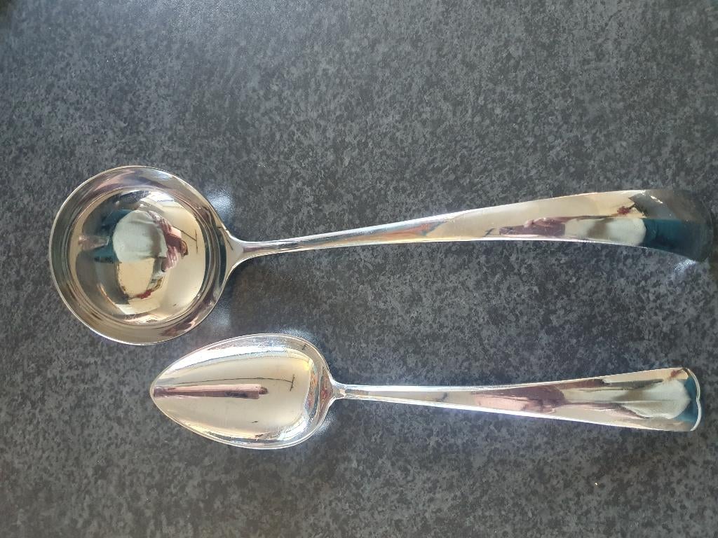 Sola Soeplepel en opscheplepel Vintage, Antiek en Kunst, Curiosa en Brocante, Ophalen