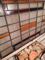 Groot glas in lood raam - kozijn rot, Ophalen of Verzenden