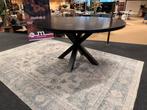 Eettafel rond Ø150cm zwart eiken direct leverbaar €199,-, Ophalen, 100 tot 150 cm, Rond, Mwonenenslapen@ziggo.nl