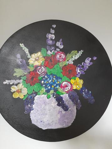 Wandbord hout, beschilderd beschikbaar voor biedingen