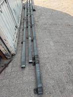 Rob schuifdeurrail gegalvaniseerd - 16 mtr + toebehoren, Doe-het-zelf en Verbouw, Ophalen, Gebruikt, 225 cm of meer, Overige typen