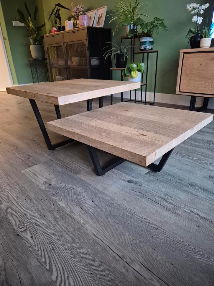 Salontafel, Huis en Inrichting, Tafels | Eettafels, Zo goed als nieuw, 50 tot 100 cm, 50 tot 100 cm, tot twee personen, Vierkant