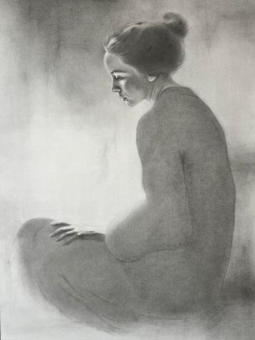 Originele GROTE tekening 50x70 cm beschikbaar voor biedingen