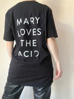 Mary loves the acid shirt, XL. Dance house collector’s item, Verzenden, Mary Go Wild, Zwart, Maat 56/58 (XL)