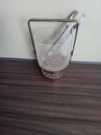 Ijs emmer en ijstang, glas, Ophalen of Verzenden