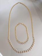 14 karaat gouden set, ketting met armband, Ophalen of Verzenden, Nieuw, Goud, Goud