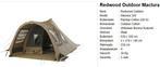 Redwood Outdoor Maclura 320 | tent, Caravans en Kamperen, Tenten, Ophalen, Zo goed als nieuw, Tot en met 4