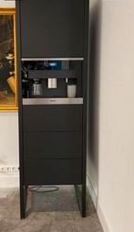 Hoge keukenkast voor oven of koffiemachine, Huis en Inrichting, Keuken | Keukenelementen, Ophalen, Gebruikt, 200 cm of meer, Zwart